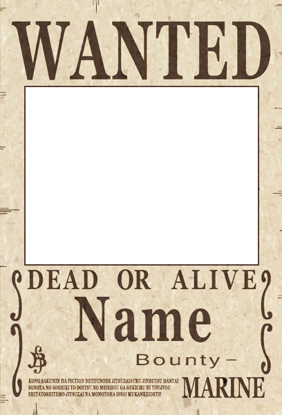 One Piece Wanted Poster - Bepo One Piece Bounty - Free Transparent PNG ...