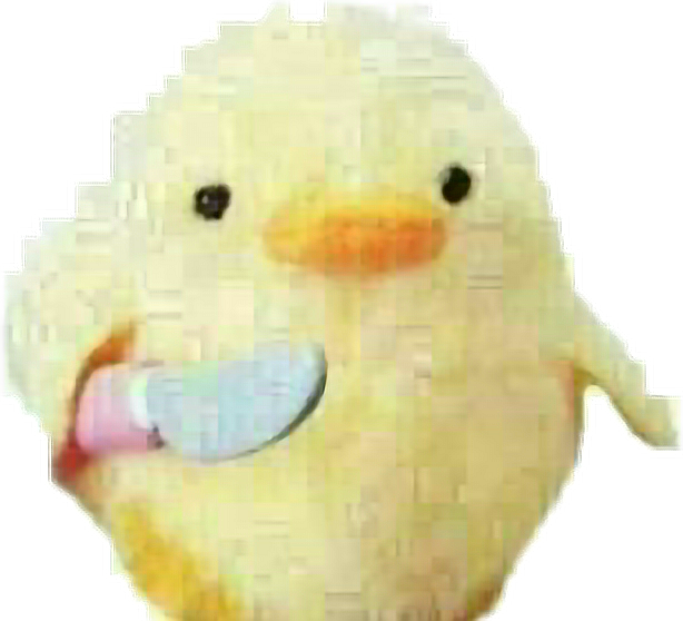 Download Duck Plushie With Knife Png Png Image With No Background 