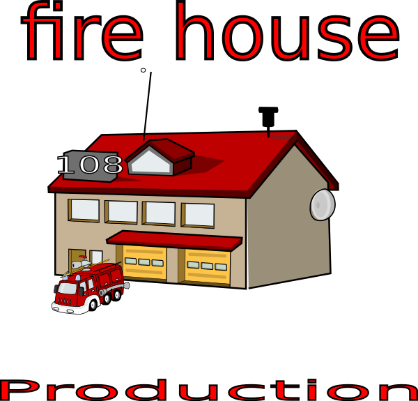 fire station building clipart free