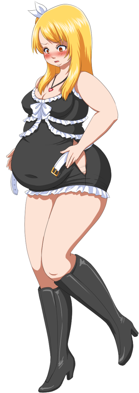Lucy Heartfilia By Cakehoarder - Lucy Heartfilia Maid Outfit (592x1350), Png Download