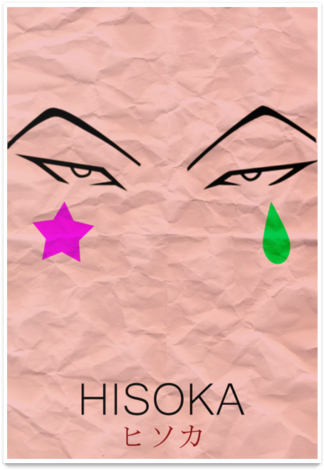 Poster Minimalist Hisoka De - Drawing (800x800), Png Download