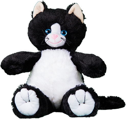 Baby Black Kitten - Stuffems Toy Shop Record Your Own Plush 16 Inch The (520x600), Png Download