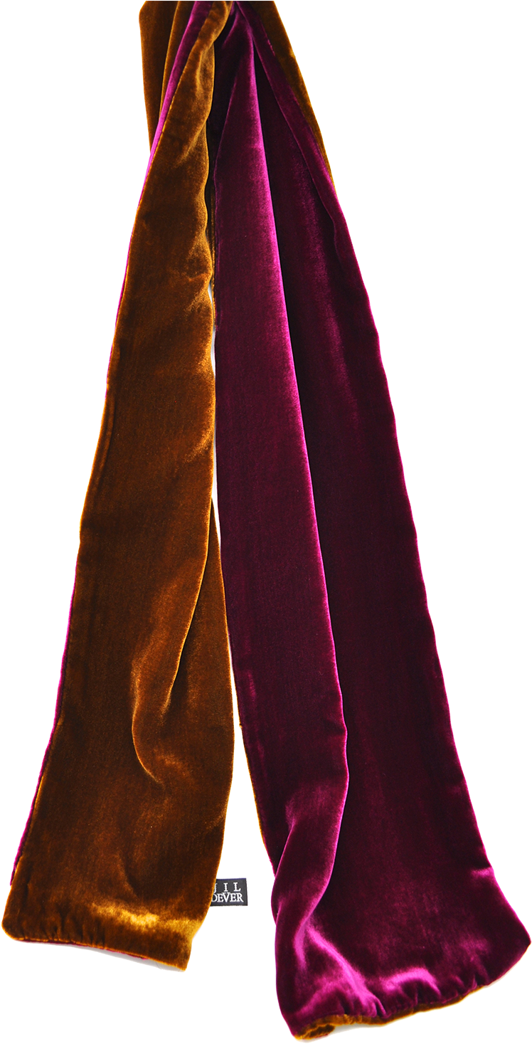 Hudson Muffler In Cognac And Plum Velvet - Hudson Cognac (1000x1506), Png Download