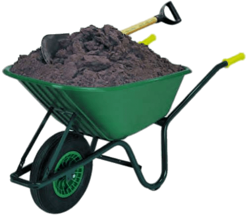Wheelbarrow Filled With Dirt Png - Fort Wheelbarrow (500x500), Png Download