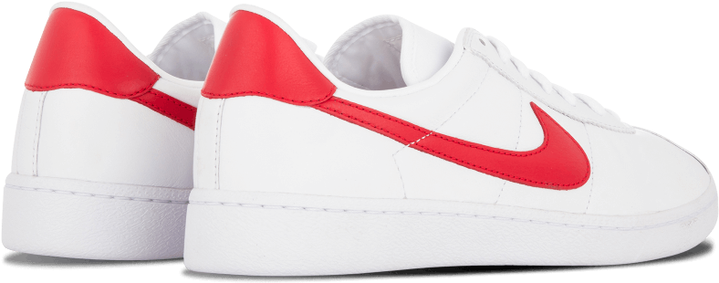 Nike Bruin Leather White Red PNG Image 