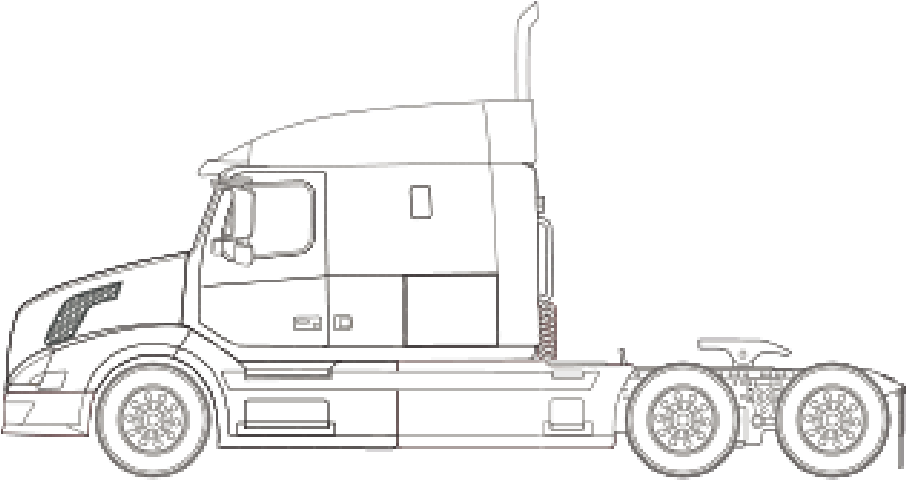 Download Volvo Vnm 630 Sleeper - Trailer Truck PNG Image with No ...