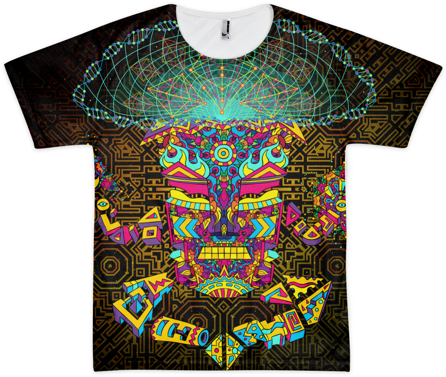Magic Mushroom God Character All Over Print T Shirt (1000x1000), Png Download