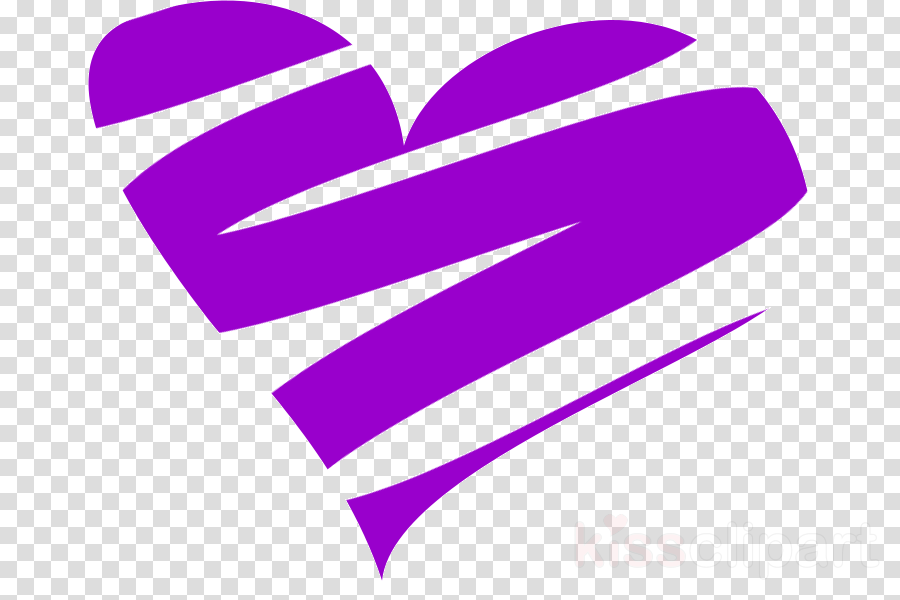 Png Purple Clipart Purple Heart Clip Art (900x600), Png Download