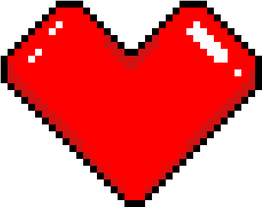 Bit Heart Or - Fox Furry Pixel Art - Free Transparent Png Download - Pngkey