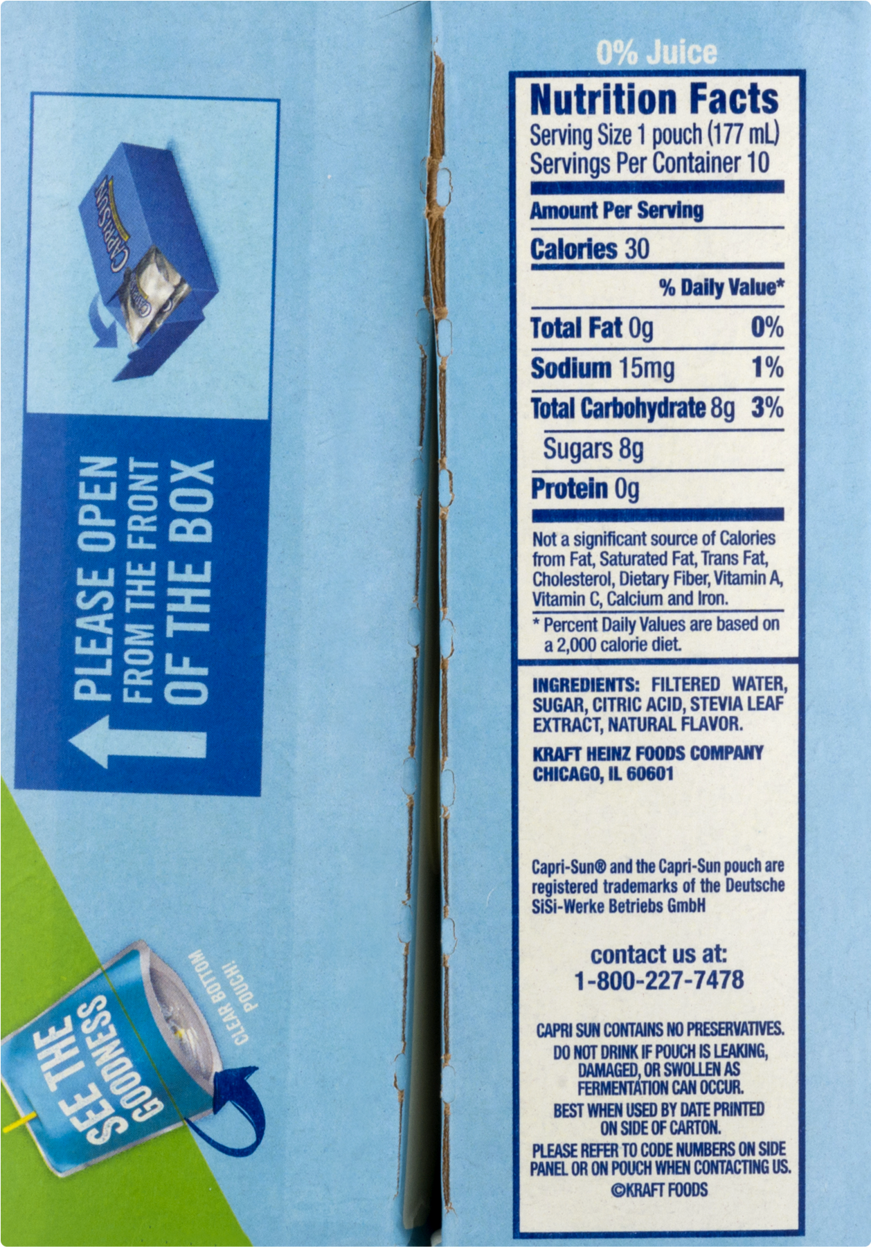 Capri Sun Roarin Waters Nutrition Facts Besto Blog