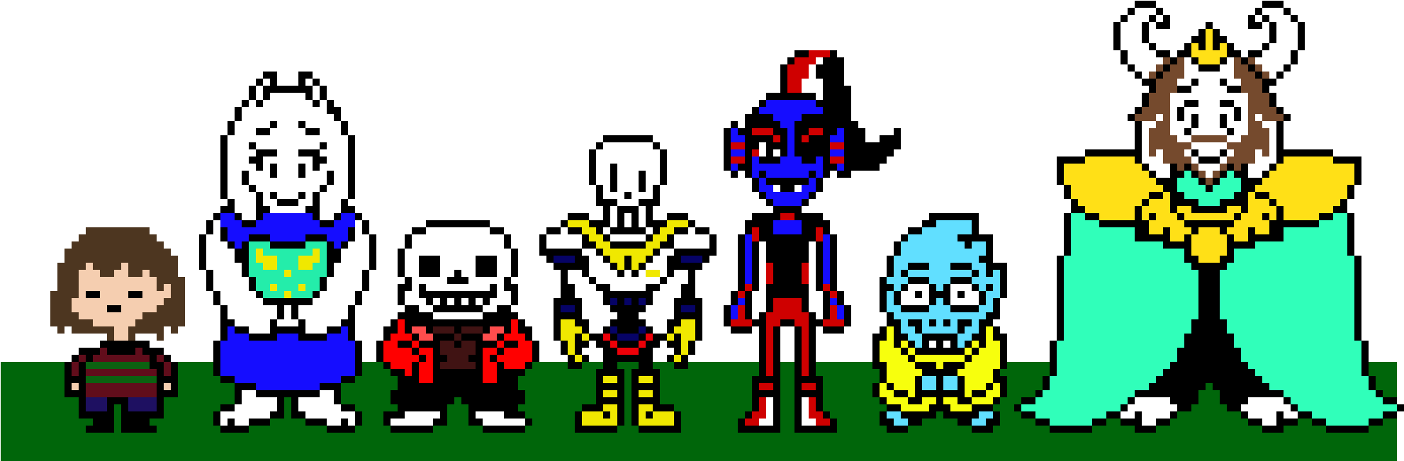 Undertale Family - Undertale Photo Pixel Family - Free Transparent PNG ...