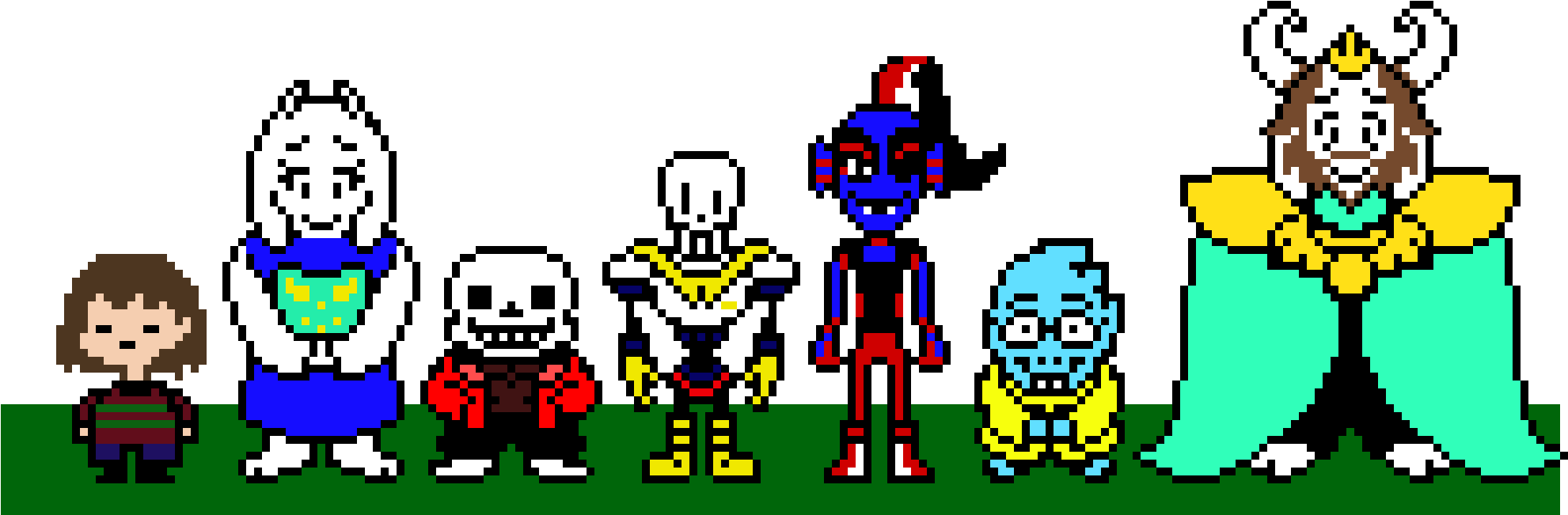 Download Undertale Family - Undertale Photo Pixel Family PNG Image with ...