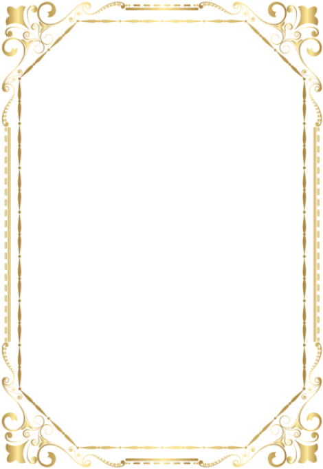 Free Png Border Frame Golden Png Images Transparent - A4 Certificate ...