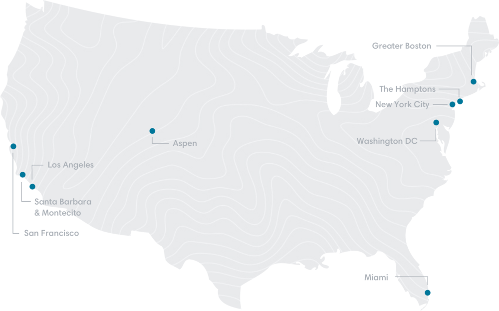 United States Map With Compass 