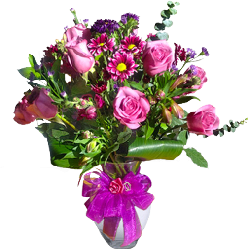 Abundant Purples - Flower Bouquet (600x600), Png Download