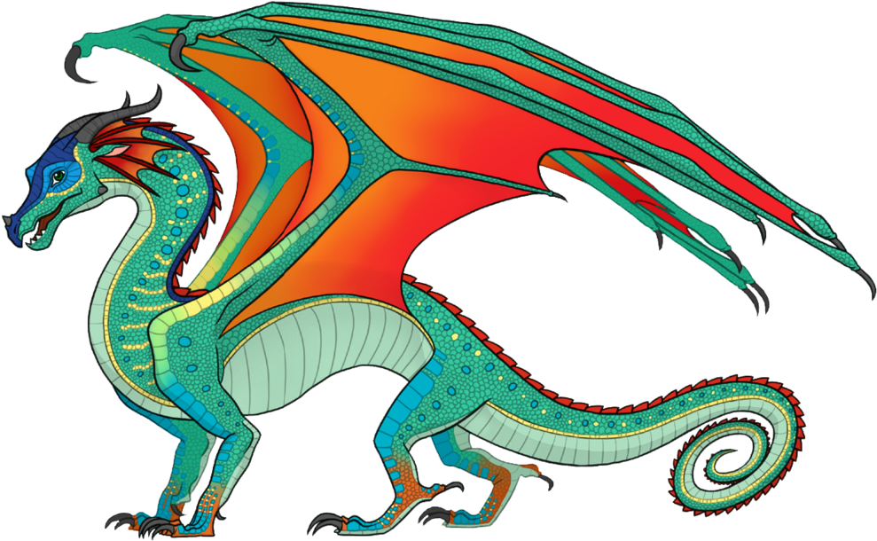 Download Animus Dragons - Rainwing From Wings Of Fire PNG Image with No ...