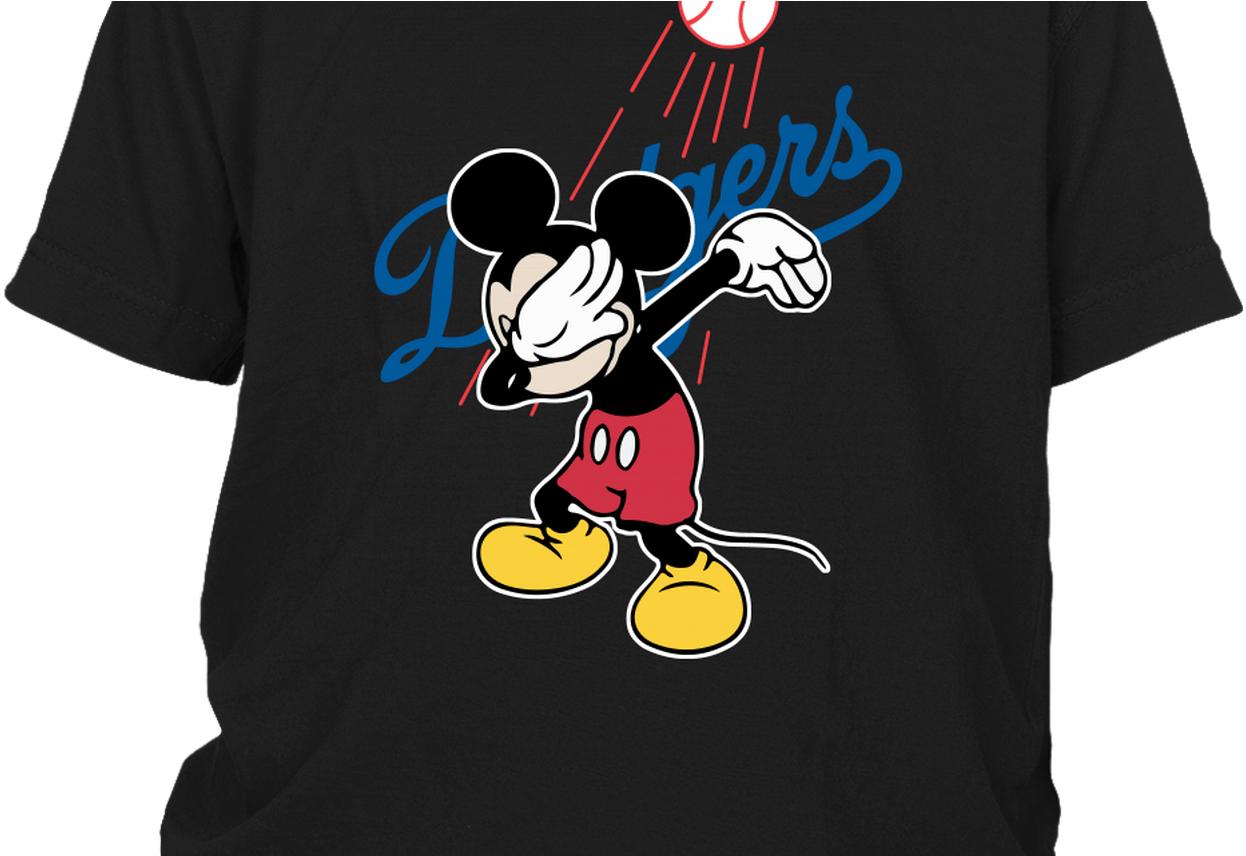 Download Mlb Los Angeles Dodgers Mickey Mouse Dabbing Mlb Baseball - Los  Angeles Dodgers PNG Image with No Background 