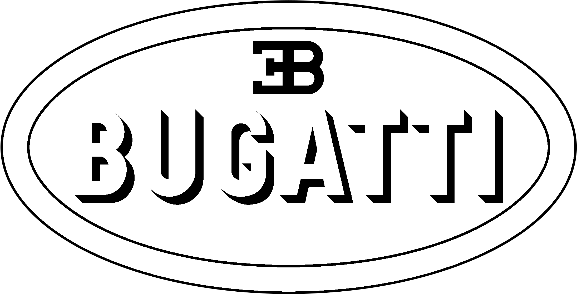 Download Bugatti Logo Black And White Bugatti Veyron Png Image With No Background Pngkey Com