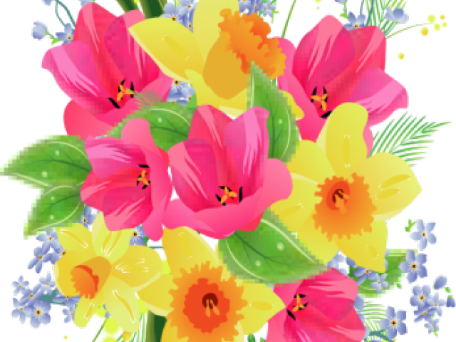 Download Bouquet Clipart Flower Bokeh - Basant Panchmi Par Kaveeta PNG ...