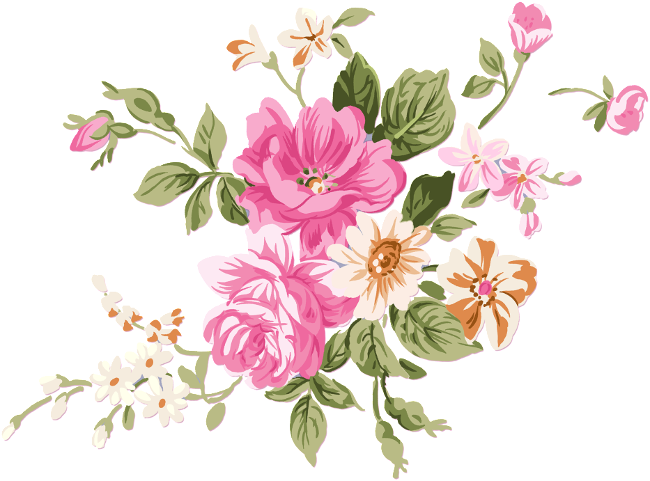 Download Hand Painted Flowers Beautiful Png - Pink Flower And Daisy Mug ...