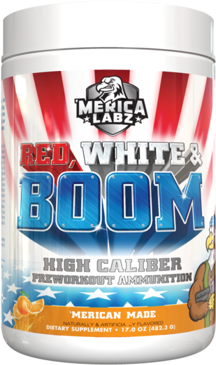Red White And Boom Pre Workout (600x600), Png Download