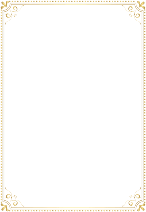 Download Gold Border Frame Clipart Png Photo - Gold Border For Word ...