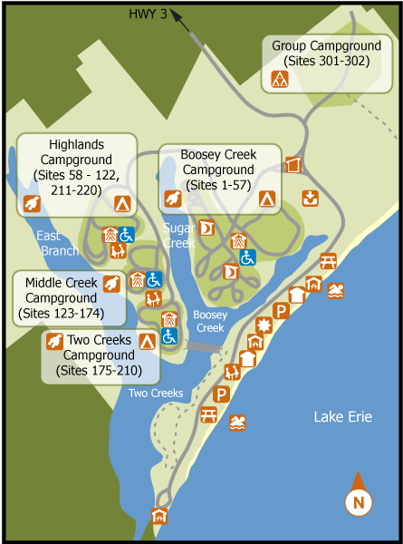 Download Location Map - Wheatley Provincial Park Map PNG Image with No ...