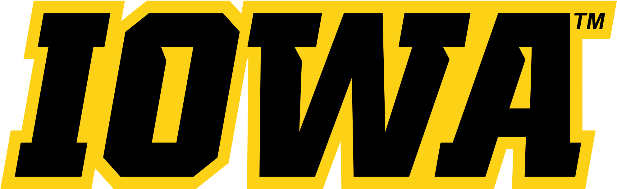 Iowa Hawkeyes Wordmark - Iowa Hawkeyes Transparent Logo - Free ...