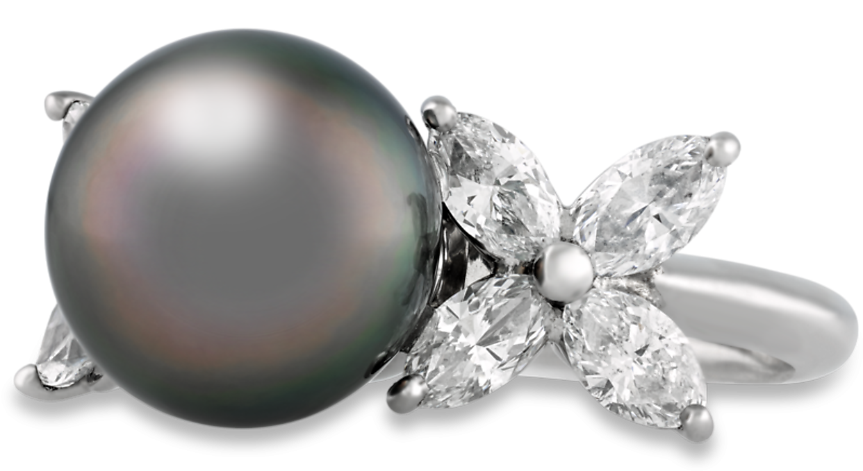 Download Tahitian Pearl Diamond Ring Tahitian Pearl Png Image With No Background Pngkey Com