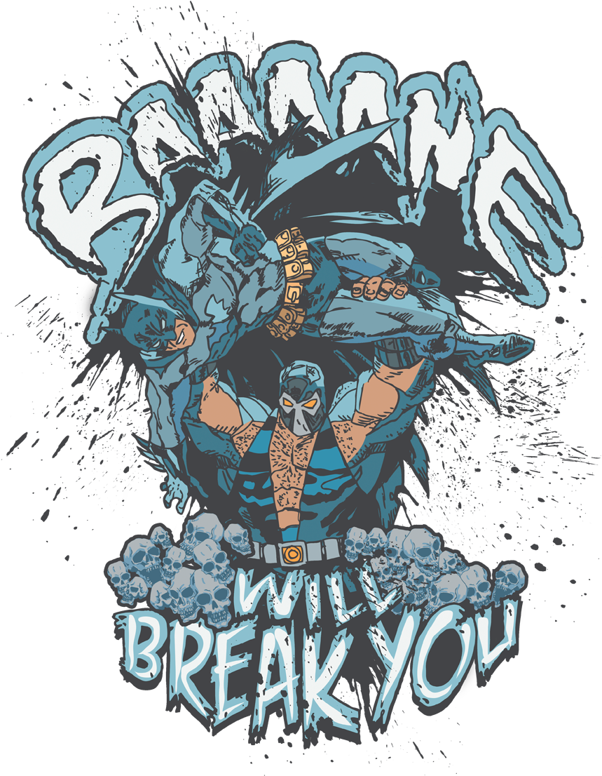 Download Batman Bane Will Break You Men's Regular Fit T-shirt PNG Image  with No Background 