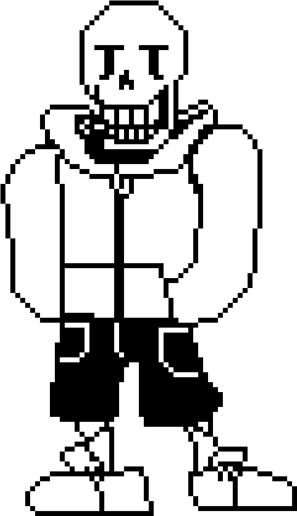 Download Underswap Papyrus Sprite Png Image With No Background Pngkey Com