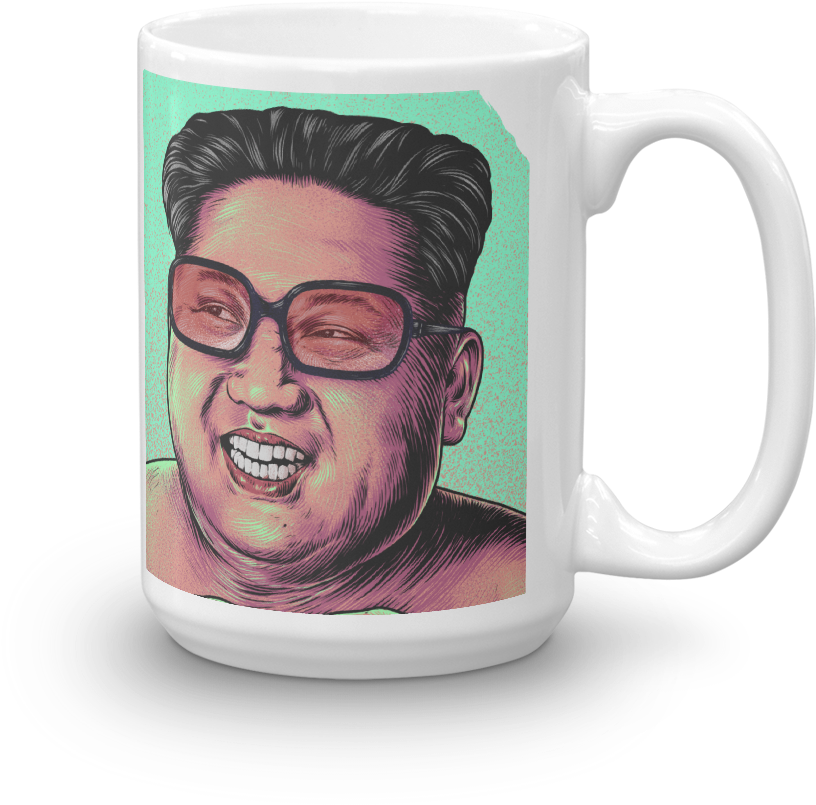 Download Kim Jong Un Happy Supreme Leader Funny Political Mug PNG Image ...