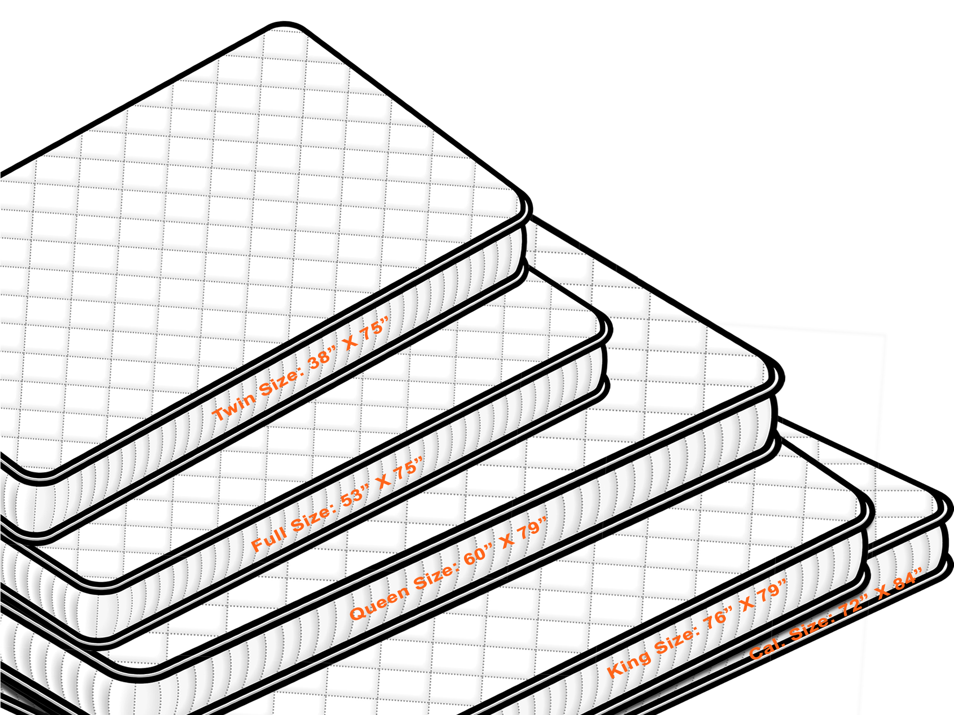 Download Mattress Sizes PNG Image with No Background - PNGkey.com