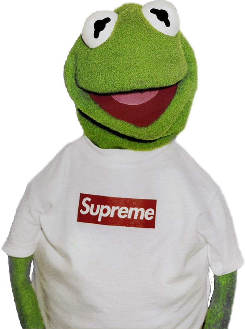 Transparent Supreme Kermit The Frog - Kermit In Supreme - Free ...