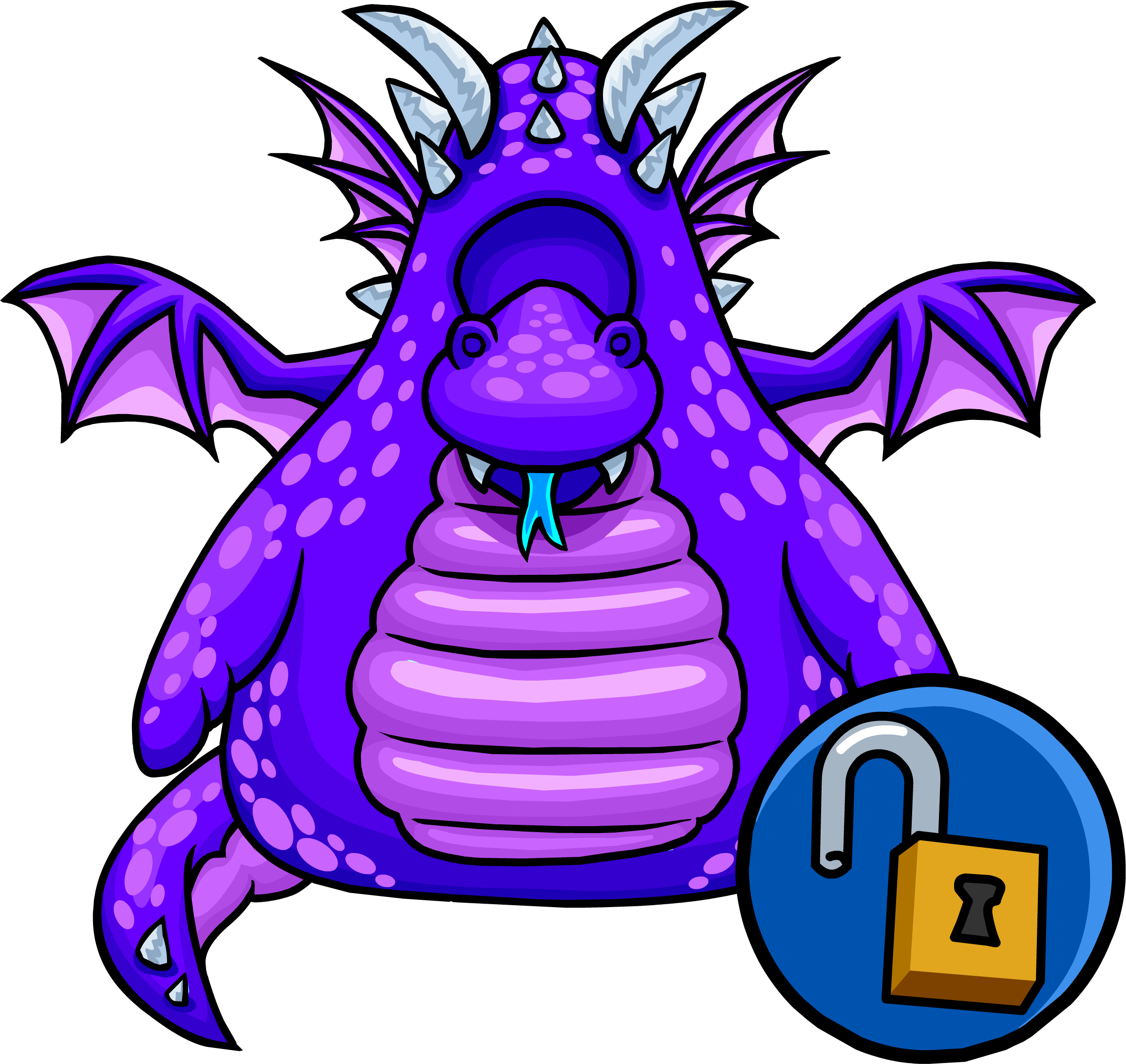 Download Purple Dragon Costume Unlockable Icon PNG Image with No ...