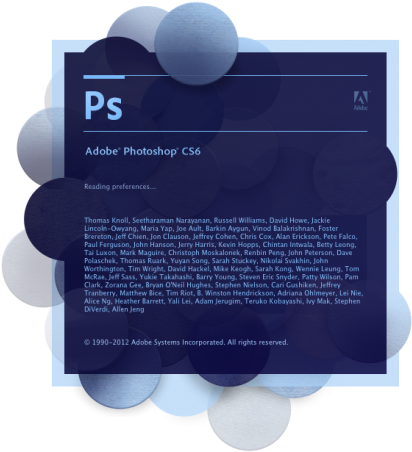 Adobe Photoshop Cs6 Splash Screen, Adobe Photoshop, - Free Transparent ...