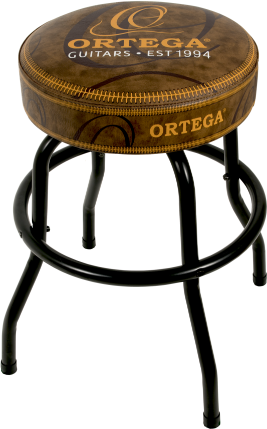 Ortega Barstool Brown Leather 24" (576x1200), Png Download