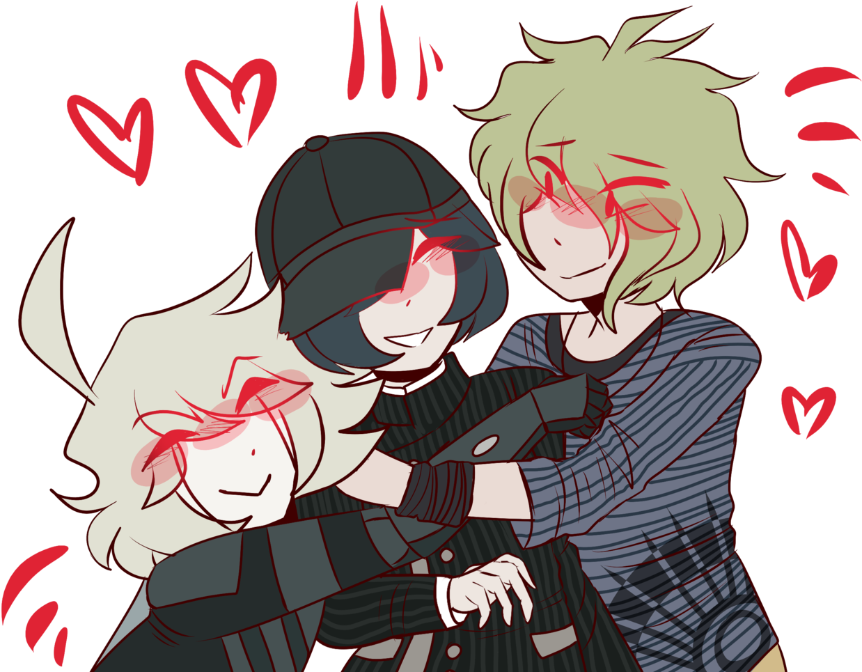 "doodle Request For Shuichi X Kiibo X Rantaro " I Hope (1280x992)...