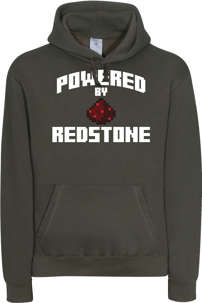 3dsupply Original Powered By Redstone Sweatshirt B&c (1044x1044), Png Download