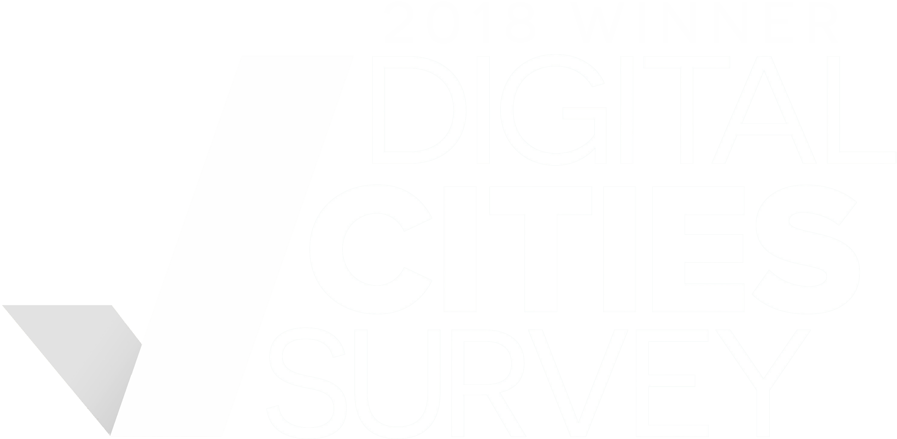 Digital Cities Survey 2018 Winner (900x460), Png Download