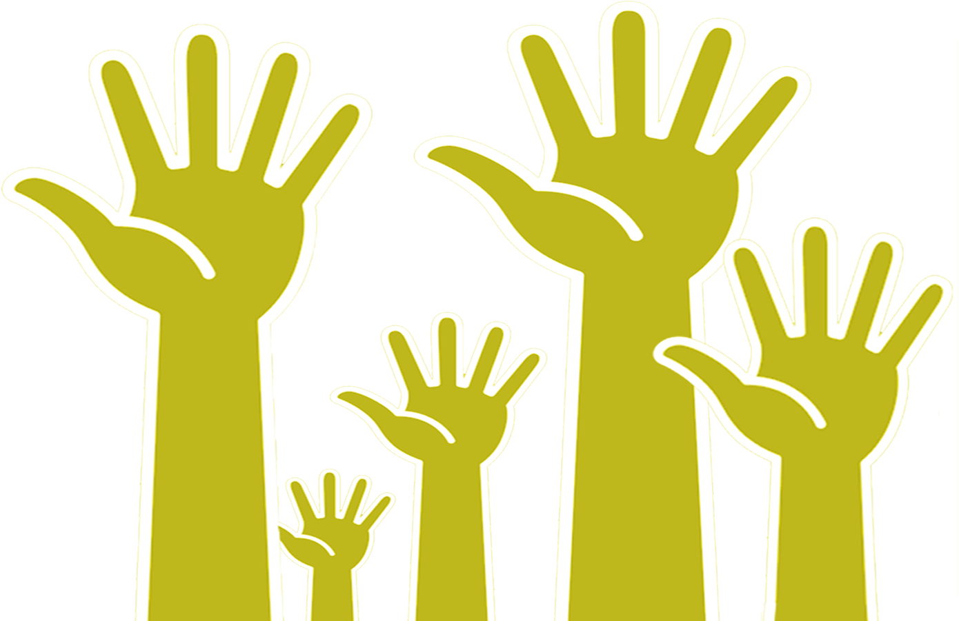 Ищу руку. Плакат в руках. Voluntariat. Maos. Hands with poster PNG.