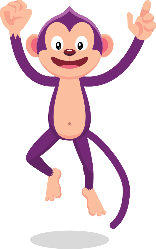 Jump - Monkey Jump Clipart (527x843), Png Download
