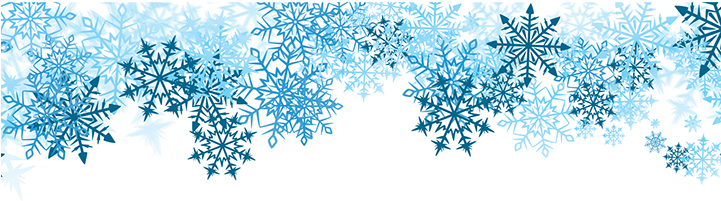 Snowflake Border - Blue Snowflakes Border Png - Free Transparent PNG