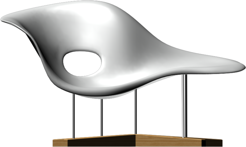 La Chaise Seating Sculpture By Vitra (1000x1000), Png Download