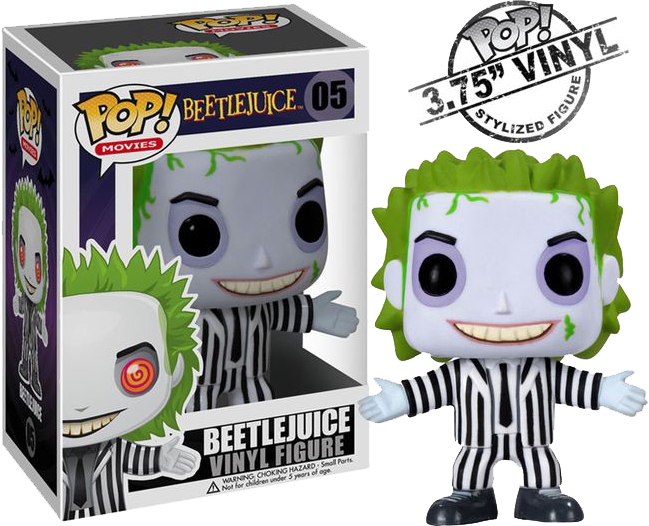 Download Beetlejuice- Beetlejuice - Funko Pop Beetlejuice Png Image 