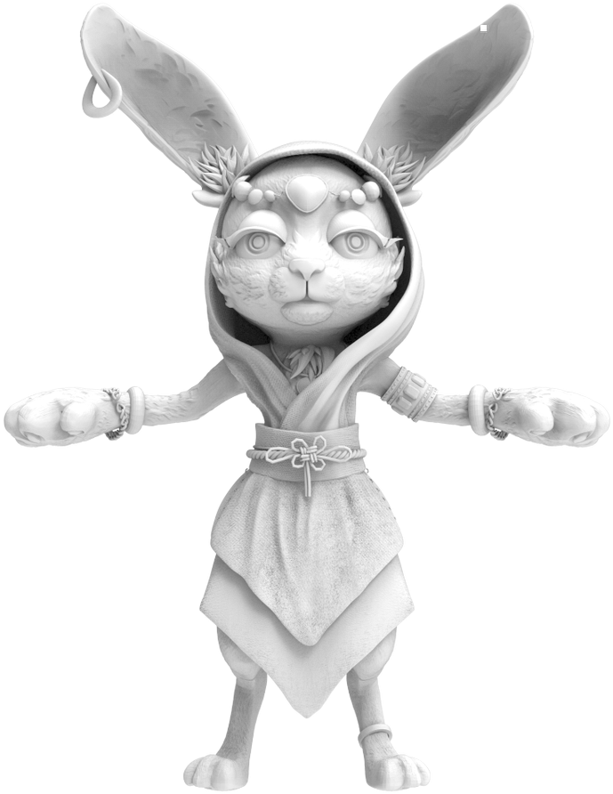 Download #zbrush #art #3d #modeling #bunny #anthrop #rabbit PNG Image ...