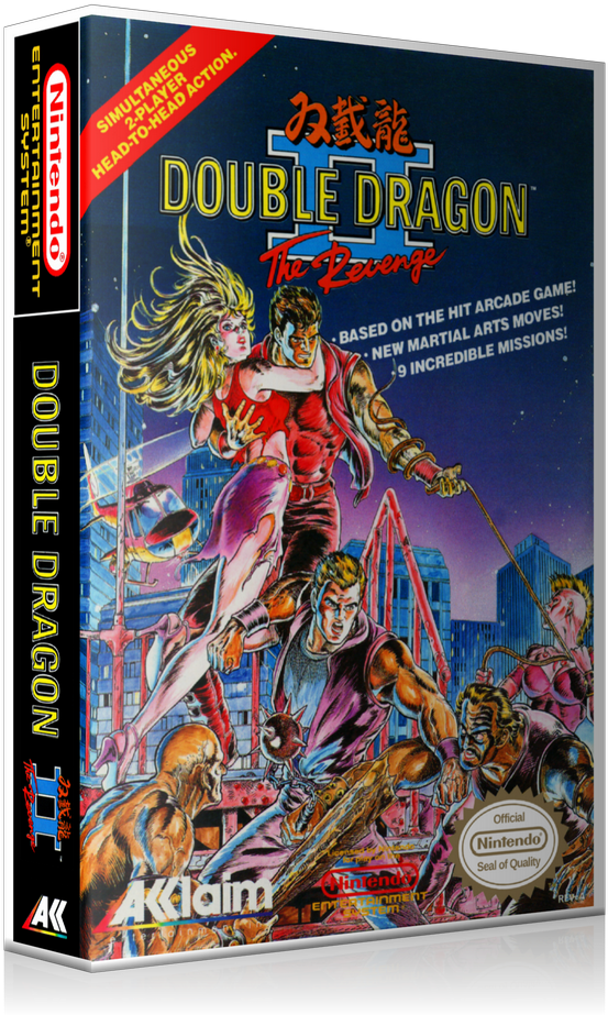 Download Nes Double Dragon Ii Retail Game Cover To Fit A Ugc PNG Image ...