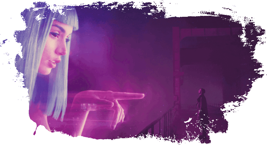 Blade Runner 2049 Holgram Scene (1000x555), Png Download