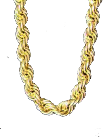 gold rope chain vector