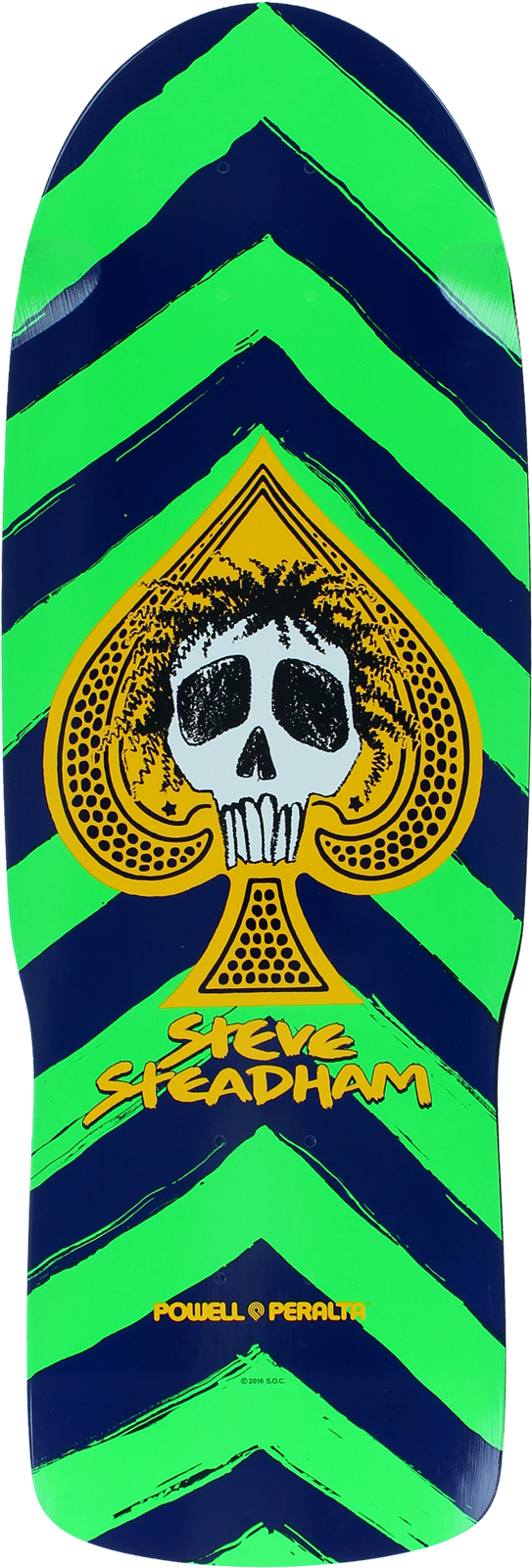 Powell Peralta Steadham Skull & Spade Deck (1600x1600), Png Download